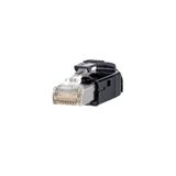 E-DAT Industry RJ45 plug black Cat.6 Class EA