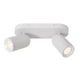 PUNCH Ceiling spot.-White-2xGU10-35W-Metal