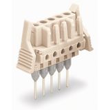 Female connector for rail-mount terminal blocks 0.6 x 1 mm pins straig