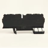 Allen-Bradley, 1492-L3Q-BL, Spring Clamp Terminal Block, One-Circuit Feed-Through Block, 2.5mm² (# 30 AWG - # 12 AWG), 2 Connection points on each side, Black,