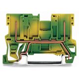 2-pin ground carrier terminal block for DIN-rail 35 x 15 and 35 x 7.5