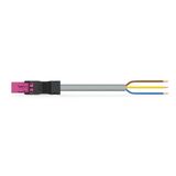 pre-assembled connecting cable Eca Plug/open-ended pink