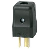 2P+E 15A USA+SASO plug black