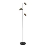 Lucide UPTON - Floor lamp - 3xGU10 - Fumé