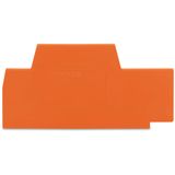 End and intermediate plate 2.5 mm thick orange