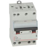 Circuit breaker DX³4500 6kA high inlet and low outlet via screw terminal - four-pole 400V~ 25A curve C - 3 modules