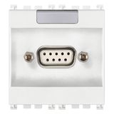 9P D SUB socket connector white