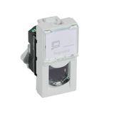 Arteor™ - RJ45 socket category 5e FTP 1 module LCS square Soft Alu