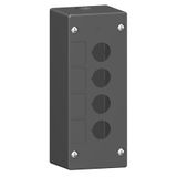 Harmony XALG, Empty control station, mineral reinforced polyamide, black, 4 cut-outs, for severe environments