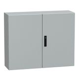 Spacial CRNG db plain door w/o mount.plate.H800xW1000xD300 IP55 IK10 RAL7035