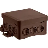 Surface junction box NS6 FASTBOX&HOOK brown