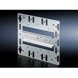 Mounting plate with integral top-hat rail for AX, VX, VX SE, AX IT, VX IT, TE