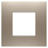 EGO INTERNATIONAL PLATE - IN PAINTED TECHNOPOLYMER - 2 MODULES - LIGHT BRONZE - CHORUSMART