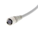 Sensor cable, M12 straight socket (female), 4-poles, 3-wires (1 - 3 -