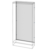 REAR PANEL - FLOOR-MOUNTING DISTRIBUTION BOARDS WITH SIDE COMPARTMENT - QDX 630 H - (600+300)X1600MM