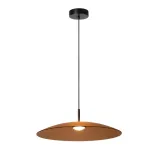 Lucide MENGA - Hanglamp - Ø 60 cm - LED Dimb. - 1x18,6W 2700K - Amber