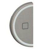 Round key cover Arteor BUS/SCS - shutter STOP marking - 1 module - magnesium