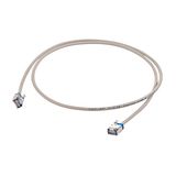 SLIM Patchcords Round U/FTP Cat.6a, AWG32, LS0H, grey, 0.15m