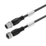 Sensor-actuator Cable (assembled), M12, Number of poles: 12, Cable len