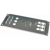 Mounting plate for NZM3 (cont.),horizontal, 4p, plug-in, HxW=300x600mm