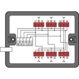 Distribution box Three-phase to single-phase current (400 V/230 V) sup