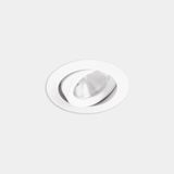 Downlight Play Flat Round Adjustable Emergency 11.9W LED warm-white 2700K CRI 90 33.8º ON-OFF White IP23 1230lm