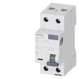 residual current operated circuit breaker; 2-pole; type AC; In: 40 A; 30 mA; Un AC: 230 V; 60 Hz; .... 5SV4314-0MB