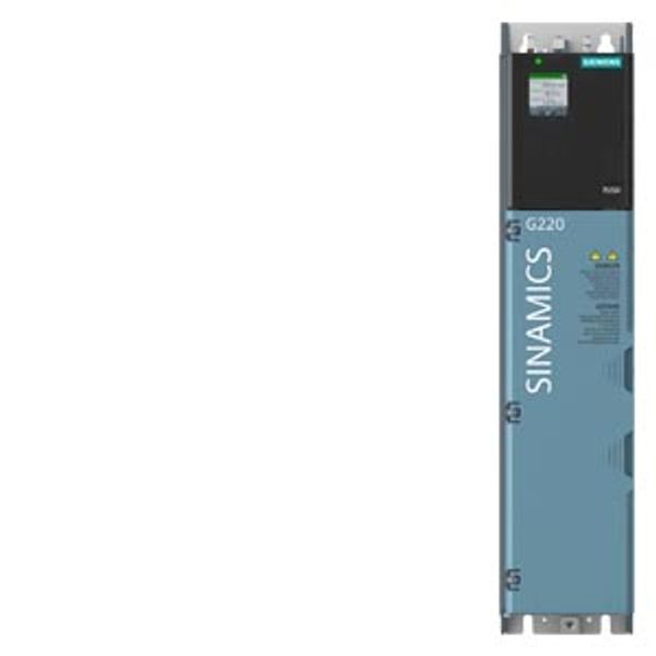 SINAMICS G220 380-500 V 3AC + 10/-20% 47-63 Hz power low overload: 5.5 kW 150% 3 s, 110% 57 s power high overload: 4 kW 200% 3 s, 150% 57 s 355x 85x 209 (HxWxD) frame  6SL4113-0CA15-0BF0 image 1