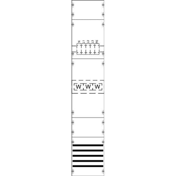 KA4090 CT meter panel, Field width: 1, Rows: 0, 1350 mm x 250 mm x 160 mm, IP2XC image 5