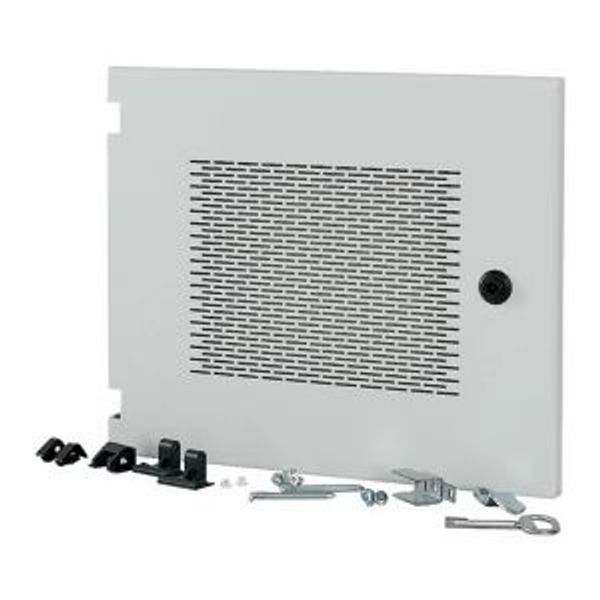 Section wide door, ventilated, HxW=350x425mm, IP31, grey image 4