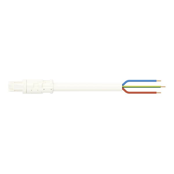 pre-assembled connecting cable Eca Socket/open-ended white image 3