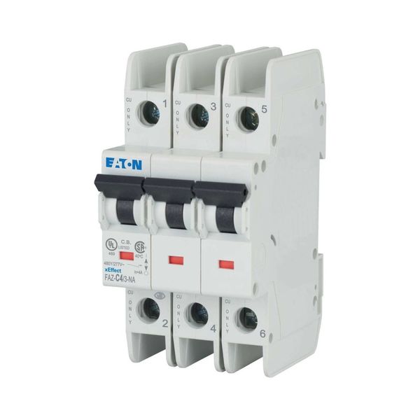 Miniature circuit breaker (MCB), 4 A, 3p, characteristic: C image 35