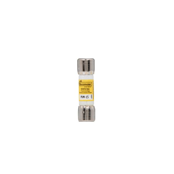 Midget Fuse, Photovoltaic, 600 Vdc, 50 kAIC interrupt rating, Fast acting class, Fuse Holder and Block mounting, Ferrule end X ferrule end connection, 6A current rating, 50 kA DC breaking capacity, .41 in diameter image 1