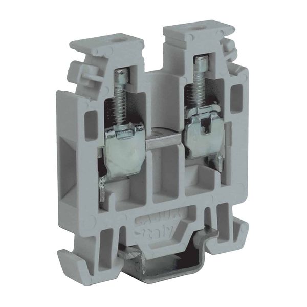 Screw terminal block 2.5mm2, 1-level, blue color, for TH15 rail image 1