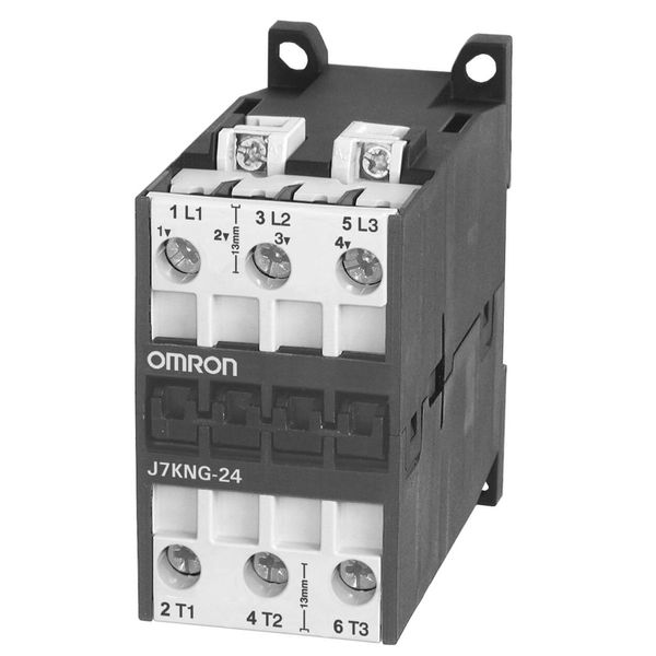 DC solenoid motor contactor, 24A, 110 VDC image 3