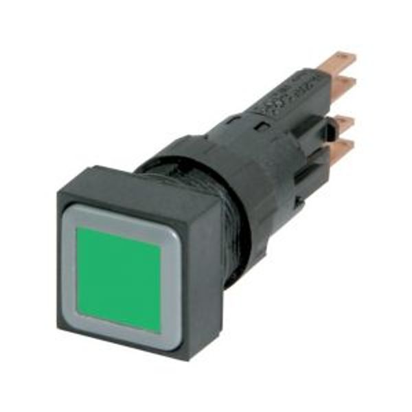 Illuminated pushbutton actuator, green, maintained image 2