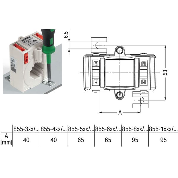 Plug-in current transformer Primary rated current: 150 A Secondary rat image 2