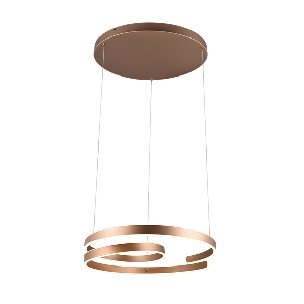 Marnie LED pendant coffee brown image 1