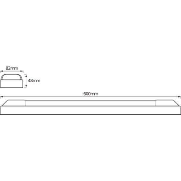 LED POWER BATTEN 600 mm 24 W 3000 K image 4