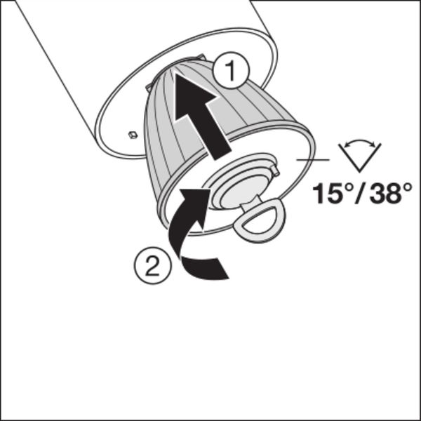 TRACKLIGHT SPOT D85 35W 35 W 4000 K 90RA NFL WT image 7