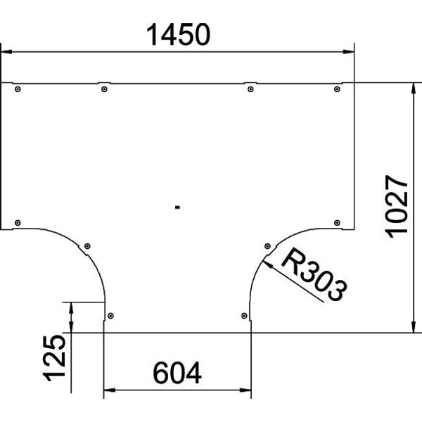 LTD 600 R3 A2 Cover for T piece with turn buckle B600 image 2
