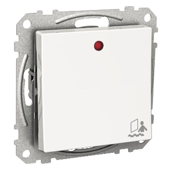 Exxact rocker switch with occupied symbol and lamp 230V white image 3