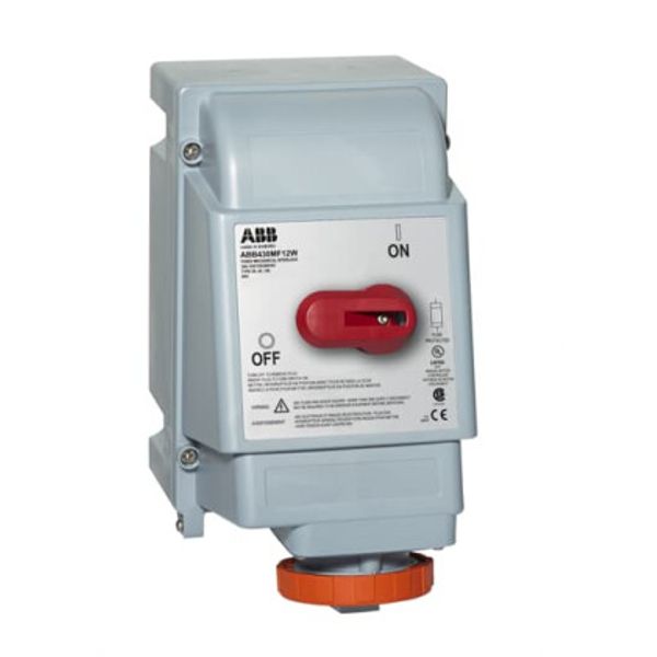 ABB420MF12W Switched interlocked socket outlet UL/CSA image 1