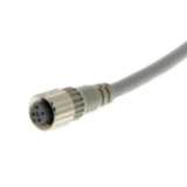 Sensor cable, M12 straight socket (female), 4-poles, A coded, PVC fire image 2