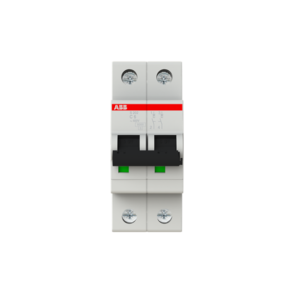 S202-C6 Miniature Circuit Breaker - 2P - C - 6 A image 5