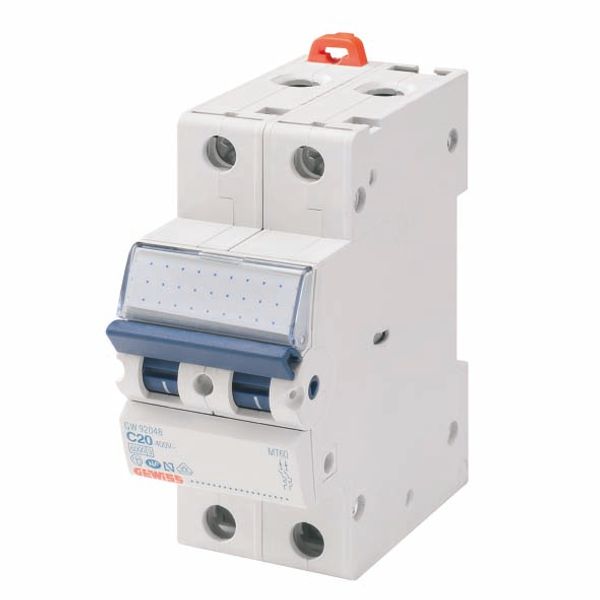 MINIATURE CIRCUIT BREAKER - MT 100- 2P CHARACTERISTIC B 13A - 2 MODULES image 2