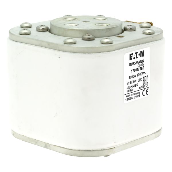 Fuse-link, high speed, 3000 A, AC 1000 V, size 4, 105 x 120 x 95 mm, aR, IEC, single indicator image 10