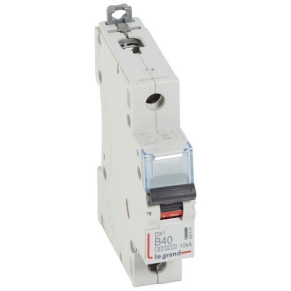 DX³6000 10kA high inlet and low outgoing screw circuit breaker 1P 230V~ to 400V~ - 40A - curve B - 1 module image 1