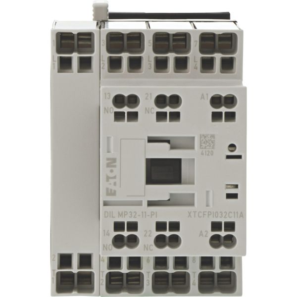 Contactor, 4 pole, AC operation, AC-1: 32 A, 1 N/O, 1 NC, 110 V 50 Hz, 120 V 60 Hz, Push in terminals image 13
