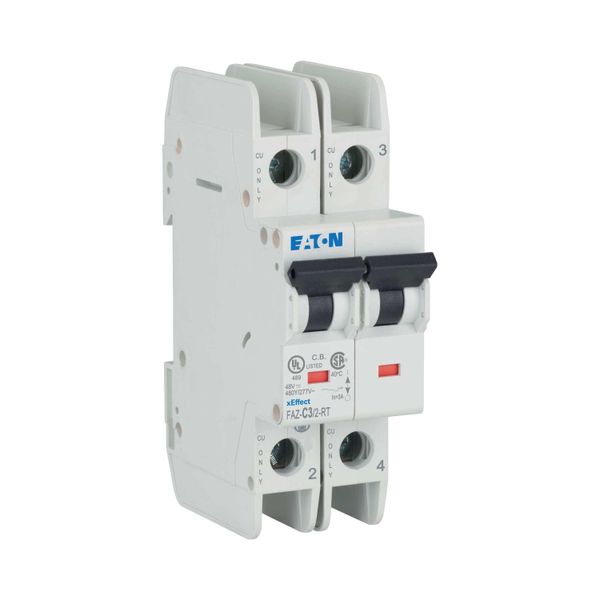 Miniature circuit breaker (MCB), 3 A, 2p, characteristic: C image 12